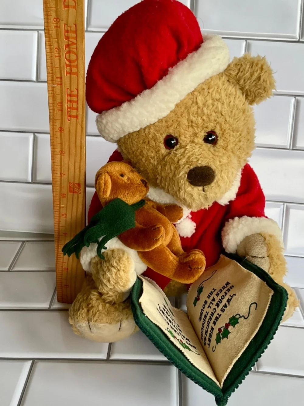 Pan Asian Creations Animated Talking Bear Twas reads The Night Before Christmas